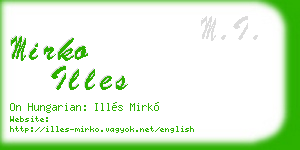 mirko illes business card
