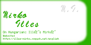 mirko illes business card